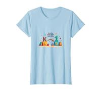 Goodbye Kinder Hello First Grade Milestone Celebration T-Shirt, Women, Baby Blue, 3XL