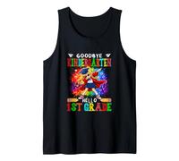 Goodbye Kindergarten Hello 1st Grade Dabbing Kid Girl Tank Top