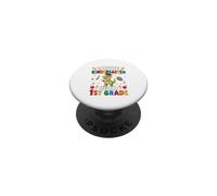 Goodbye Kindergarten Hello 1st Grade Graduate T-Rex Students PopSockets Adhesive PopGrip