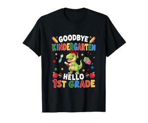 Goodbye Kindergarten Hello 1st Grade Graduate T-Rex Students T-Shirt