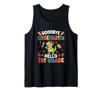 Goodbye Kindergarten Hello 1st Grade Graduate T-Rex Students Tank Top
