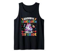 Goodbye Kindergarten Hello 1st Grade Graduate Unicorn Tank Top