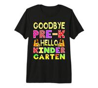 Goodbye Preschool Graduation Hello Kindergarten Prek Grad Premium T-Shirt