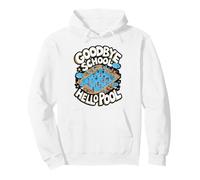 Goodbye School Hello Pool Summer Break Quote Pullover Hoodie