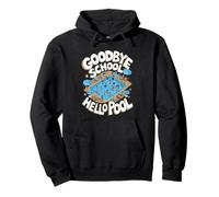 Goodbye School Hello Pool Summer Break Quote Pullover Hoodie