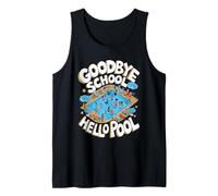 Goodbye School Hello Pool Summer Break Quote Tank Top