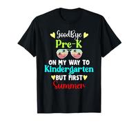 Goodbye School Hello Summer Kindergarten Kids Back to School T-Shirt