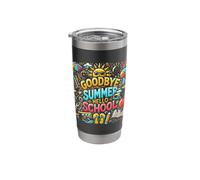 Goodbye Summer Hello School Back to School Student Teacher Stainless Steel Insulated Tumbler