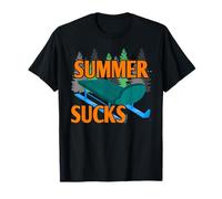 Goodbye Summer Hello Winter Sledding Lovers Cold Season Joke T-Shirt