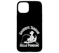 Goodbye Tension Hello Pension Retirement Fishing Cartoon Case for iPhone 15 Plus