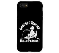 Goodbye Tension Hello Pension Retirement Fishing Cartoon Case for iPhone SE (2020) / 7/8