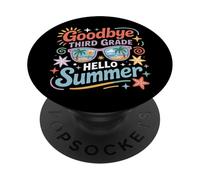 Goodbye Third Grade Hello Summer Tropical Vibes PopSockets Adhesive PopGrip
