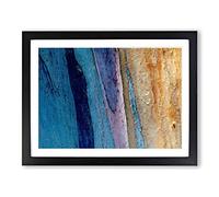 Goodbye To You In Abstract Modern Art Framed Wall Art Print, Ready to Hang Picture for Living Room Bedroom Home Office Décor, Black A2 (64 x 46 cm)