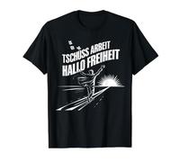 Goodbye Work Hello Freedom Value Graphic T-Shirt, Men, Black, M