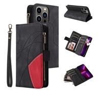 GoodcAcy Case for Samsung Galaxy A32 5G Phone Case,Wallet Case for Women Men with 9 Credit Card Holder Zipper PU Leather Protective Phone Cover for Samsung Galaxy A32 5G Case, Black