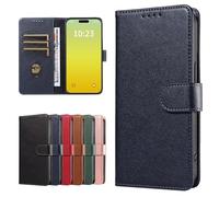 GoodcAcy Case Wallet for OnePlus Nord N10 5G, Genuine Leather Wallet Folio Case [Magnetic Closure] [RFID Blocking Card Slot] [Kickstand] Full Protection Case - Blue