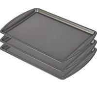 GoodCook Everyday Nonstick Carbon Steel 13” x 9” Baking Sheet Set, 3 Pack - Standard-Sized Carbon Steel Cooking Pans, Bakeware Set, Cookie Sheets for Baking, Oven Pan Set