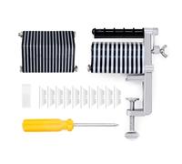 Goodcrafter Leather Strip Cutter Leather Table Top Lace Cutter Leather Cutting Tool for Fringe Braiding Strip Belts and Laces(Come with 10 Blades)