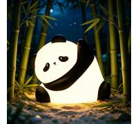 GOODEA Panda Baby Night Light, 3000K Warm Light & Timer Night Light Kids