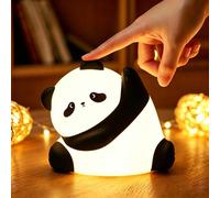 GOODEA Rechargeable Night Light for Kids, Panda Cute Dimmable Silicone Nursery Lamp with 30 Min Timer, Up to 1 W attery Life, Nightlight for Toddlers, Baby, Girls, Boys Gifts Bedroom Accessories
