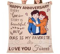 GooDengFull Wedding For Him, For Her,Love Romantic Home Accessories Blanket for Wife from Husband,Anniversary Presents For Women