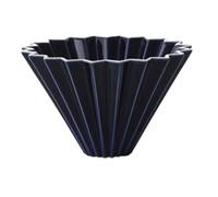Goodening Origami Filter Cup,Ceramic Pour Over Coffee Maker, Non-Electric Pour Over Coffee Dripper, Easy Manual Brew Maker for Home, Cafe, Camping, Coffee Gifts (Black)