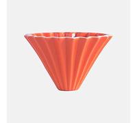 Goodening Origami Filter Cup,Ceramic Pour Over Coffee Maker, Non-Electric Pour Over Coffee Dripper, Easy Manual Brew Maker for Home, Cafe, Camping, Coffee Gifts (Orange)