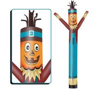 GOODENY 10FT Tall Pumpkin Scarecrow Inflatable Tube Man (12''Diameter) Wacky Wavy Dancing Guy for Outdoor Decoration Advertising Business Promotion - Thanksgiving Day (Blower Not Included)