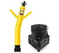 GOODENY 7FT Tall Inflatable Tube Man Wacky Wavy Dancing Guy with Weather-Resistant Blower (9''Diameter) for Outdoor Decoration Advertising Business Promotion - Gold