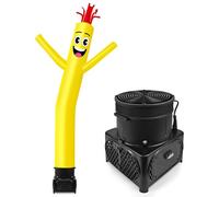 GOODENY 7FT Tall Inflatable Tube Man Wacky Wavy Dancing Guy with Weather-Resistant Blower (9''Diameter) for Outdoor Decoration Advertising Business Promotion - Yellow
