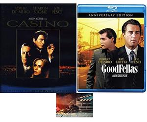 Goodfellas & Casino 2 Blu Ray Set Martin Scorsese Double Feature Robert De Niro Joe Pesci Includes Glossy Print Movie Set Camera Art Card