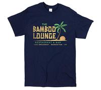 Goodfellas Inspired Bamboo Lounge T-Shirt - Retro 80's Mafia Movie Film Tee Navy Blue XXL