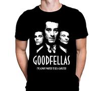 Goodfellas to Be A Gangster Mens Tshirt Gothic Horror Print, Black Graphic T-Shirt, Movie Poster Tee