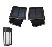 GOODFOEVER 2 Pack Solar Lights for Outdoor Fence and Wall: Replacement Top, Waterproof