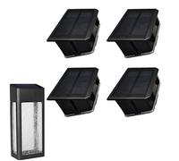GOODFOEVER 4 Pack Solar Light Replacement Top for Outdoor Fence and Wall, Waterproof Insert (4 Pack)