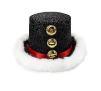 Goodfugui Top Hats for Adults and Kids Costume Magician Hat Prom Dance Deluxe Felt Tuxedo Dress Up Formal Hat-Unisex (019-Black, One size)