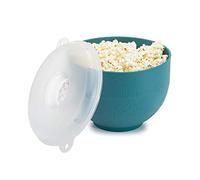 Goodful Silicone Popcorn Popper, Collapsible Hot Air Microwavable Popcorn Maker, Bowl Made without BPA, Teal