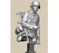 GoodFYouth 1/10 WWII German Soldier Resin Bust Model Kit Unpainted and Unassembled Soldier Resin Model Kit //A3S2O5