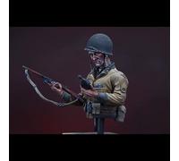 GoodFYouth 1/10 WWII US Soldier Resin Bust Kit Unpainted and Unassembled Resin Model //e7A3Y8