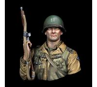 GoodFYouth 1/10 WWII US Soldier Resin Bust Model Kit Unpainted and Unassembled Soldier Resin Model Kit // u7d4O9