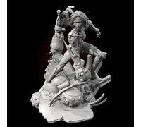 GoodFYouth 1/24 Sci-Fi Agent Female Samurai Warrior Resin Model Kit Unpainted and Unassembled Soldier Resin Model Kit //I2S6O5