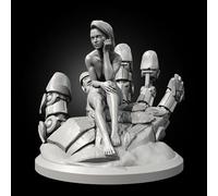 GoodFYouth 1/24 Science Fiction Female Agent Resin Model Kit Unpainted and unassembled Soldier Resin Model kit //v2i7O7