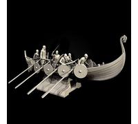 GoodFYouth 1/35 Ancient Viking Warrior Soldier Resin Model Kit Unpainted and Unassembled (8 figures + ship) //8T3l0j1