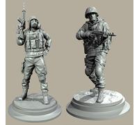 GoodFYouth 1/35 European Commando Soldier Resin Model Kit Unpainted and Unassembled (2 people) //l9z0f47