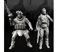 GoodFYouth 1/35 European Commando Soldier Resin Model Kit Unpainted and unassembled soldier resin model kit (2 figures) //v3i7O32