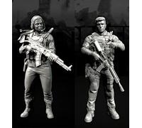 GoodFYouth 1/35 European Commando Soldier Resin Model Kit Unpainted and unassembled soldier resin model kit (2 figures) //v3i7O13
