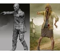 GoodFYouth 1/35 Unpainted and unassembled resin model kit of sci-fi zombie warriors (2 people) //v3f2s18