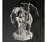 GoodFYouth 75mm Ancient Female Warrior Resin Model Kit Unpainted and Unassembled //f8r6f1