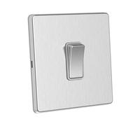 Goodhart Electrical Rocker Switch in Brushed Chrome, 2-way, 10A, sleek design