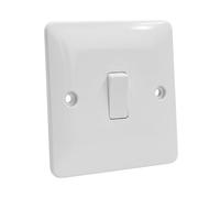 Goodhart Electrical Rocker Switch in Modern White, 2-way, 10A, sleek design